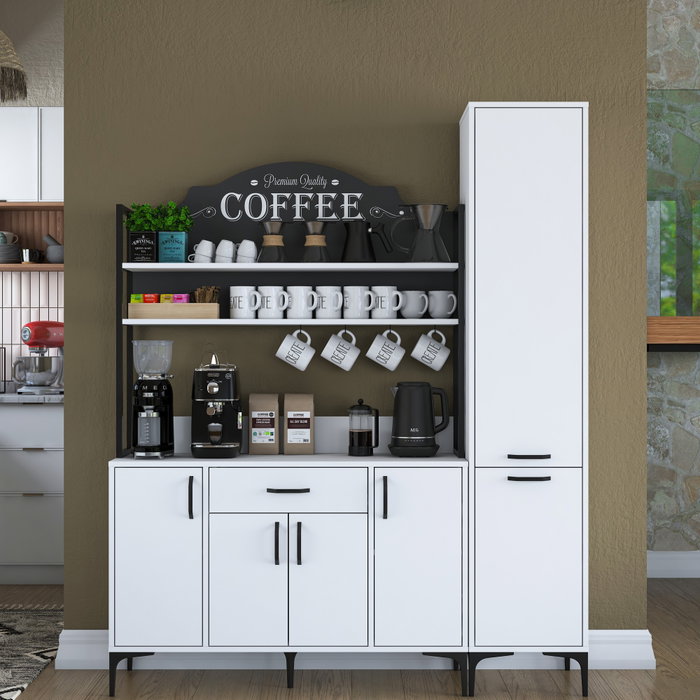 Hanah Home Armario Multiusos Blanco 160x198,6x40 cm